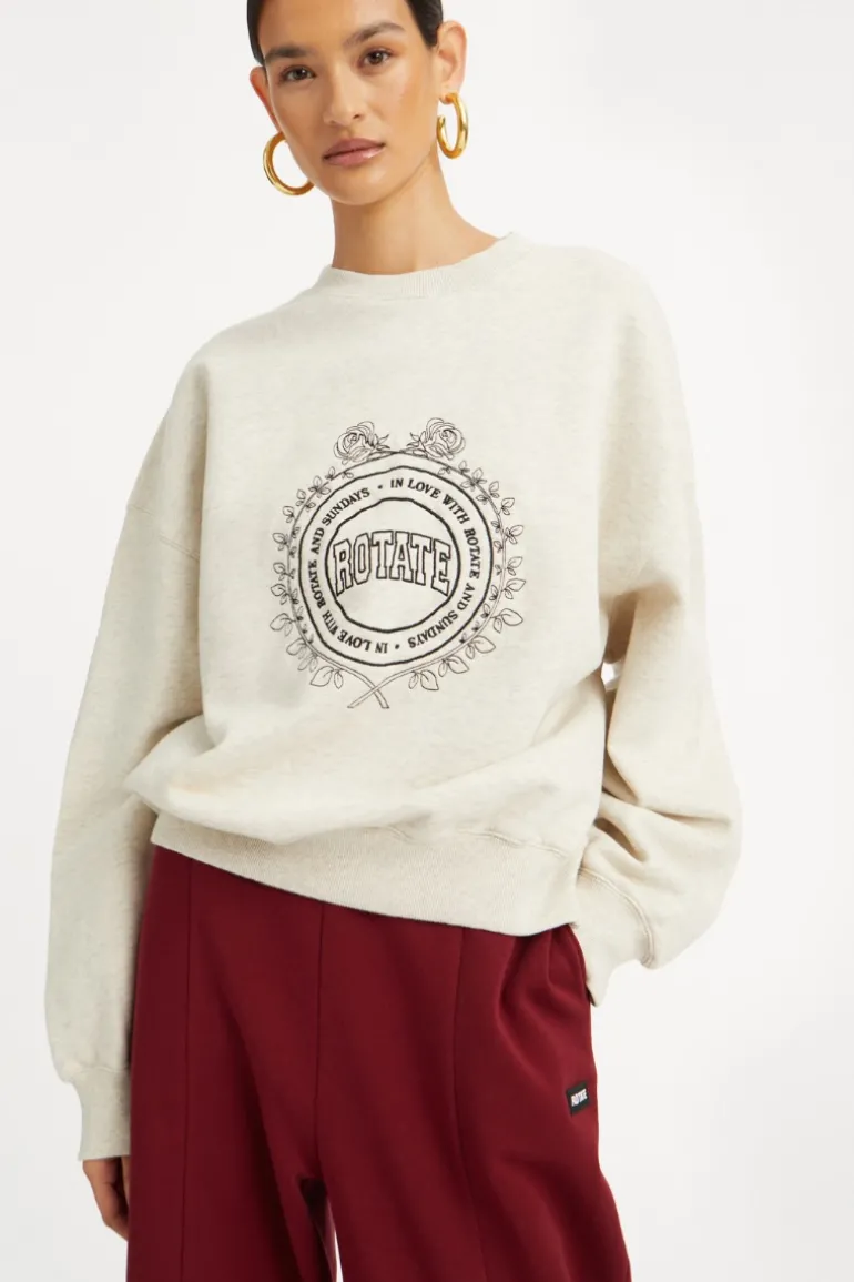 Heavy Sweat Crewneck White Melange