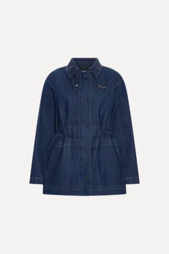 Heavy Woven Jacket Dark Blue