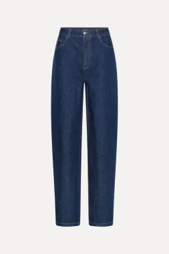 Heavy Woven Wide Pants Dark Blue