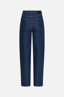 Heavy Woven Wide Pants Dark Blue
