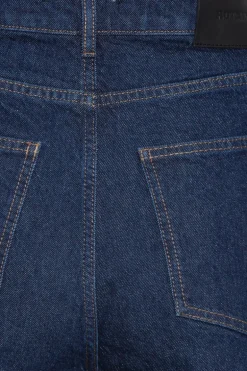 Heavy Woven Wide Pants Dark Blue