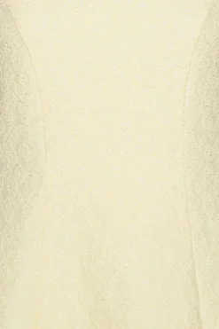 Jacquard Flared Dress Yellow