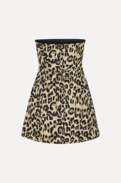 Jacquard Long Top Leopard Print