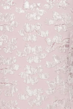 Jacquard Midi Puffy Dress Light Pink