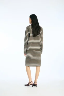 Jersey Midi Skirt Army Green