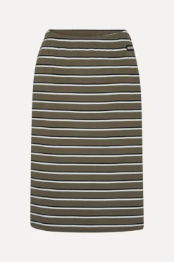 Jersey Midi Skirt Army Green