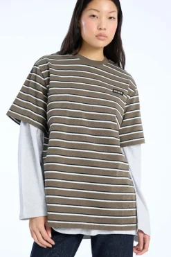 Jersey Oversized T-shirt Army Green