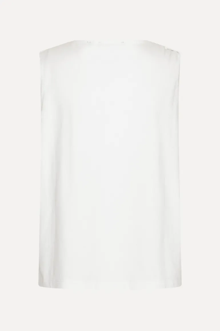 Jersey Tank Top Bright White