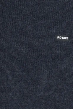 Knit Puff Crewneck Dark Blue