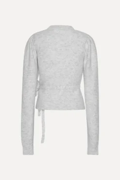 Knit Puff Crewneck Light Grey