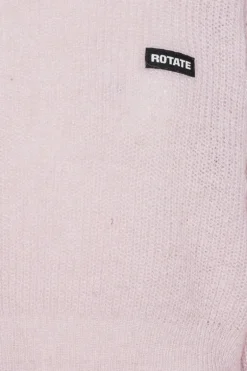 Knit Puff Crewneck Pink
