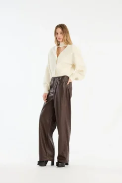 Knit Scarf Cardigan White
