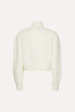 Knit Scarf Cardigan White