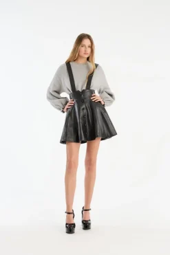 Knit Wide Sleeve Jumper Light Grey