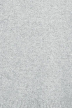 Knit Wide Sleeve Jumper Light Grey