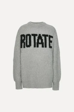 Knitted Logo Sweater Light Grey