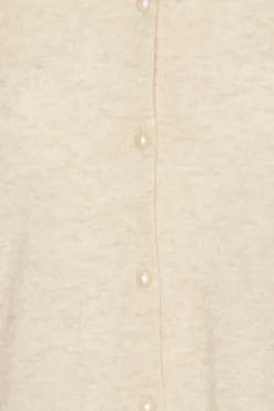 Knitted Polo Cardigan Cream