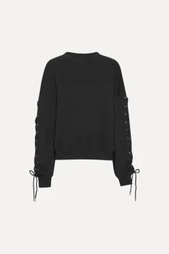 Lacing Crewneck Black