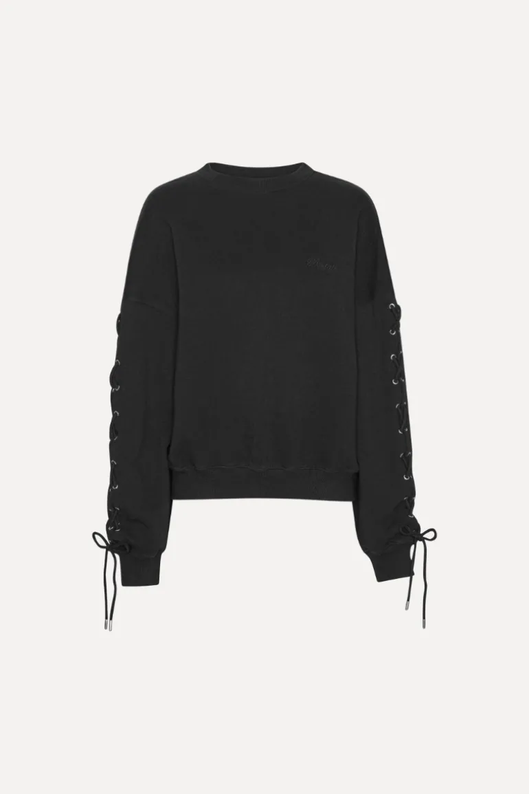 Lacing Crewneck Black