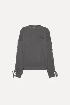 Lacing Crewneck Dark Grey