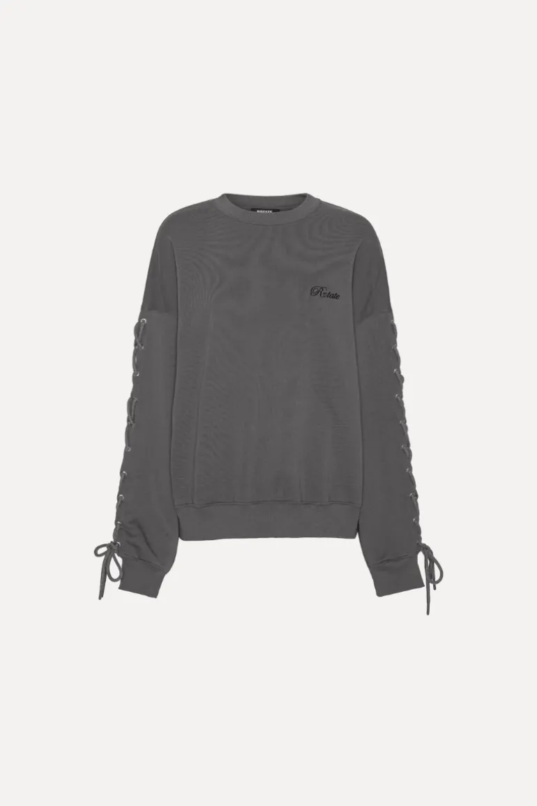 Lacing Crewneck Dark Grey