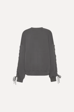 Lacing Crewneck Dark Grey