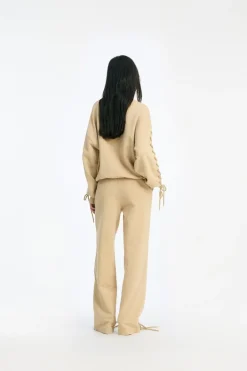 Lacing Sweatpants Beige