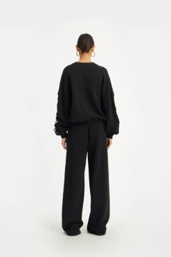Lacing Sweatpants Black
