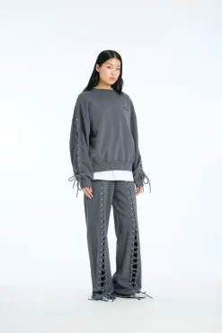 Lacing Sweatpants Dark Grey