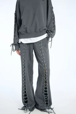 Lacing Sweatpants Dark Grey