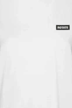 Large T-shirt W/ Ruffle Bright White