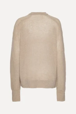 Light Knit Logo Sweater Beige