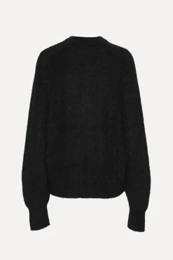 Light Knit Logo Sweater Black