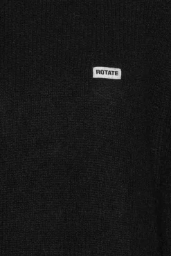 Light Knit Logo Sweater Black