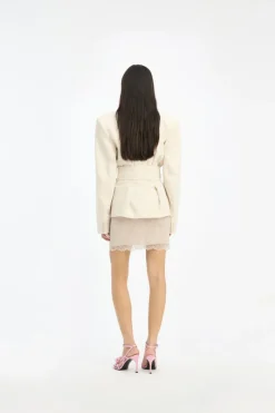 Linen Suiting Blazer Cream