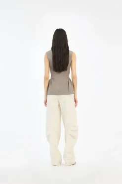 Linen Suiting Pants Cream