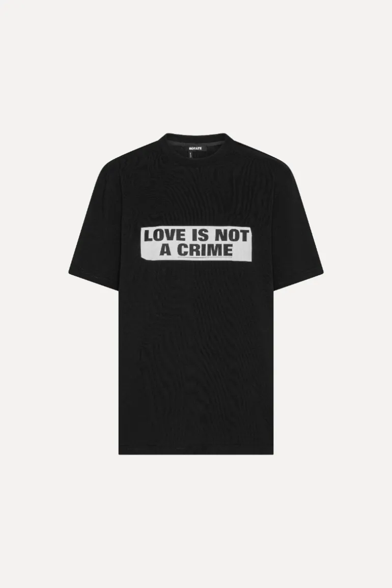 Love Is not A Crime T-shirt Black - Limited Edition
