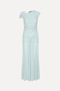 Maxi Asymmetric Dress Light Blue