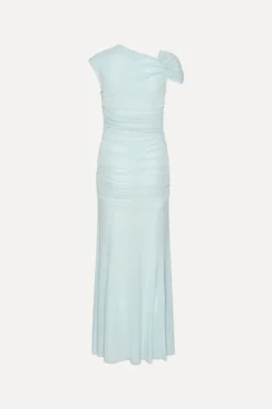 Maxi Asymmetric Dress Light Blue