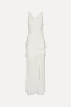 Maxi Halterneck Dress White