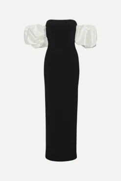 Maxi Puff Sleeve Dress Black