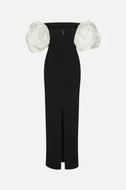 Maxi Puff Sleeve Dress Black