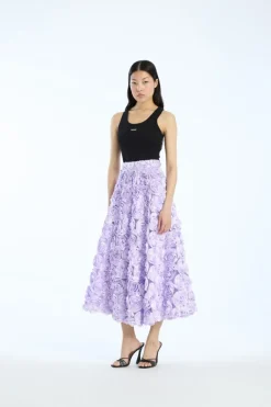 Maxi Sun Skirt Purple