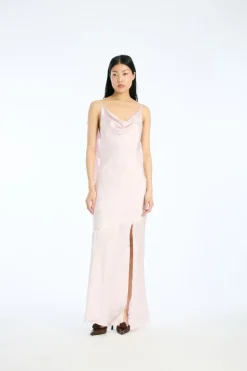 Maxi Waterfall Dress Light Pink