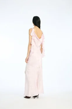 Maxi Waterfall Dress Light Pink