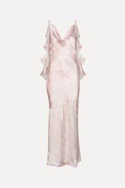 Maxi Waterfall Dress Light Pink