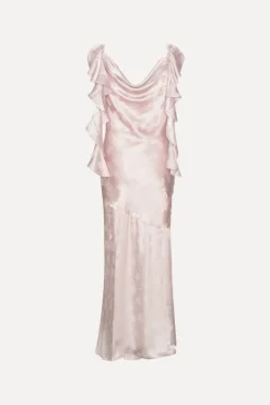 Maxi Waterfall Dress Light Pink