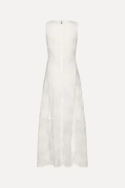 Mesh Maxi Dress White