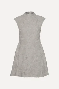 Mesh Mini Dress Grey Violet