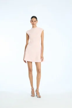 Mesh Mini Dress Light Pink